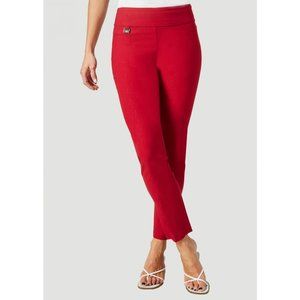 Lisette L - Essentials Slim Ankle Pants Magical Lycra, Style  801 - Red - Size 2